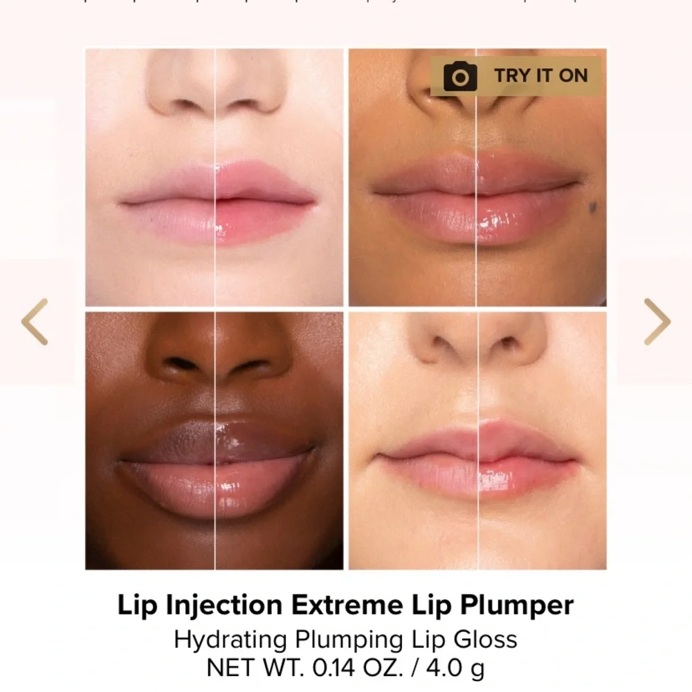 Too Faced Lip Injection Extreme Hydrating Lip gloss Plumper bubblegum yum pink